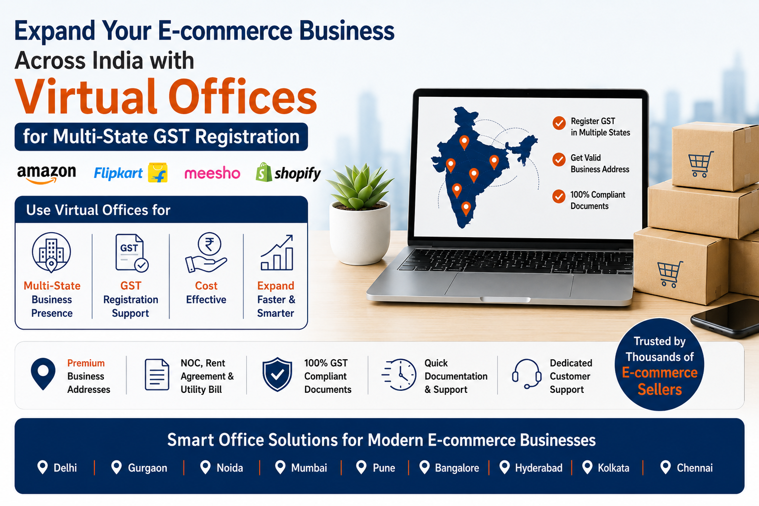 Expand your e-commerce business with virtual office | VO SPACES