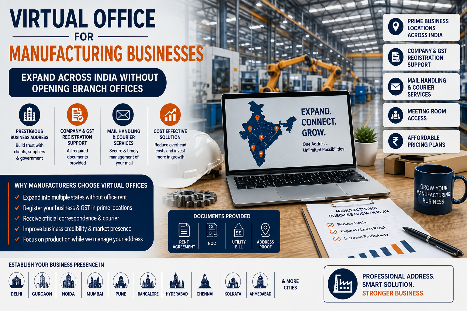 Virtual Office for Manufacturing Businesses