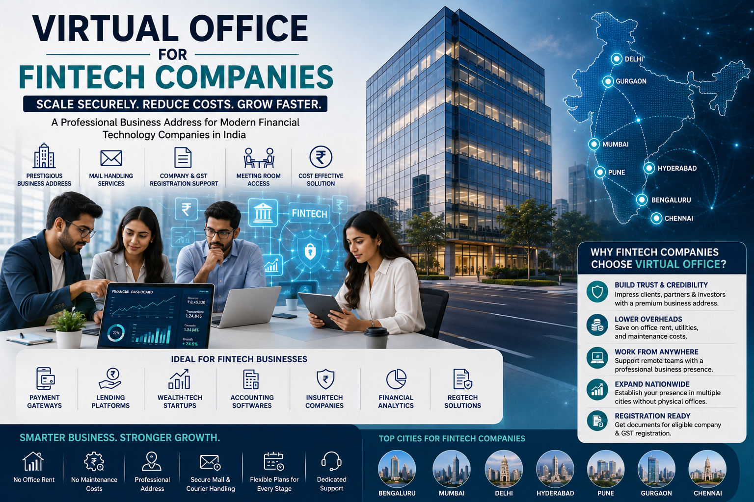 Virtual Office for FinTech Companies | Business Address & Cost