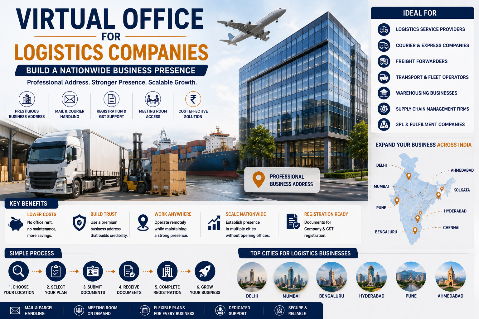 Virtual Office for Logistics Companies | Expand Across India